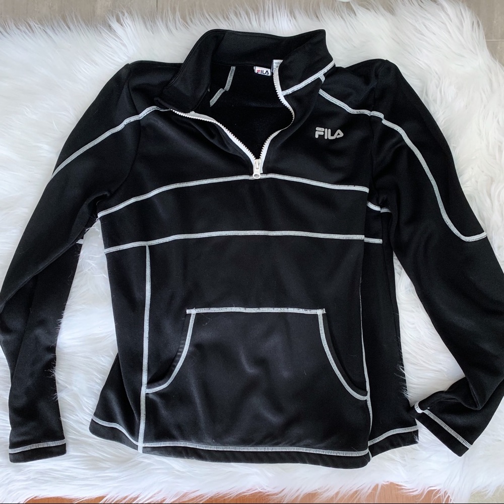 Black Fila Sport Zip Up Jacket